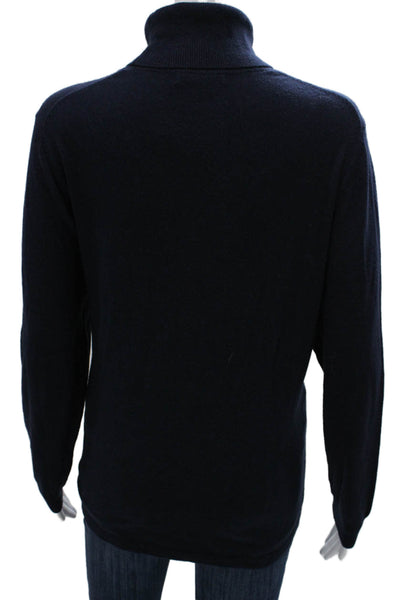 Boden Womens Pullover Sweater Turtleneck Blue Long Sleeve Size 14