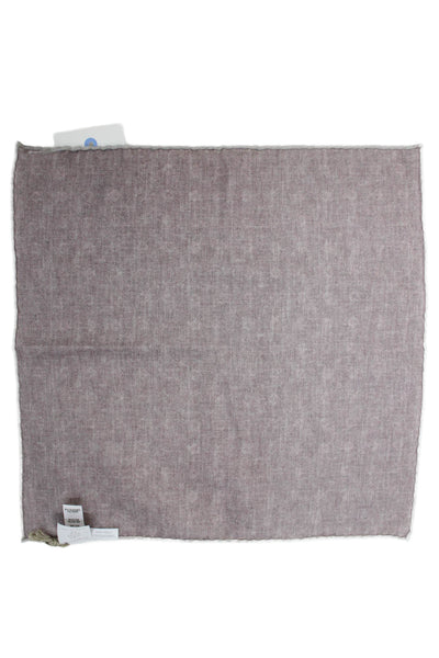 ELEVENTY Men's Roll Edge Geometic Print Pocket Square