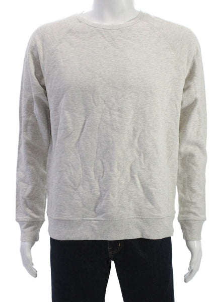 Richer Poorer Mens Pullover Sweatshirt Gray Cotton Crew Neck Size L