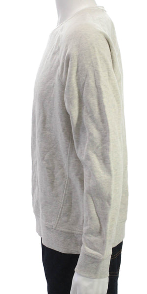 Richer Poorer Mens Pullover Sweatshirt Gray Cotton Crew Neck Size L