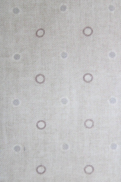 ELEVENTY Men's Roll Edge Gray Polka Dot  Print Pocket Square