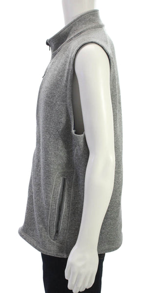 Vineyard Vines Mens Gray Polyester Zip Vest Size XL