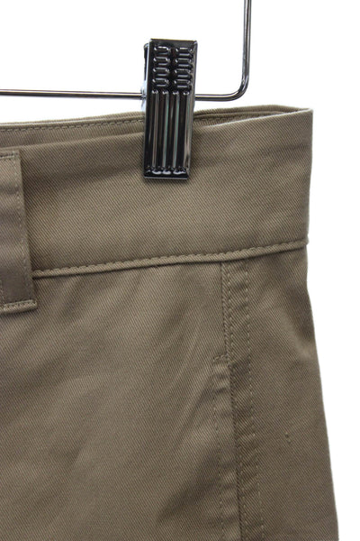 A Shirt Thing Womens Chino Pants Beige Cotton Button Closure Size 0P