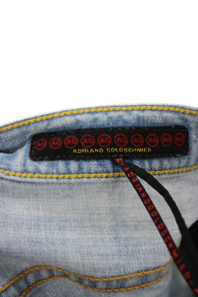 AG Women Bootcut Jeans Blue 100% Cotton Mid Rise 30in Inseam Size 26