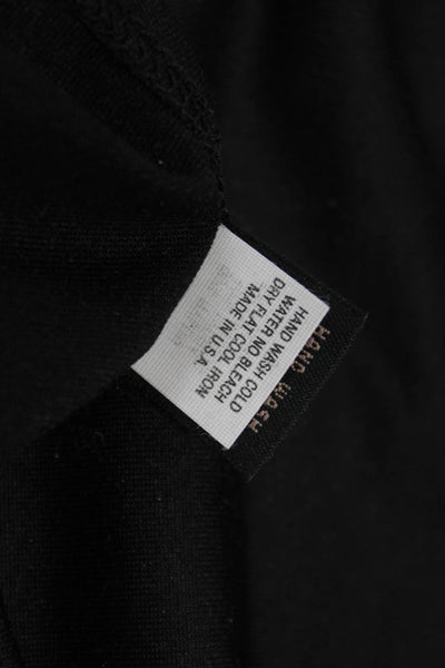 Only Hearts Women Tank Undershirt Black Nylon Crew Neck Size S