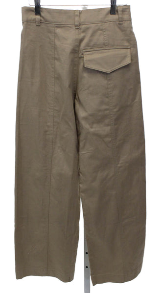 A Shirt Thing Womens Chino Pants Beige Cotton Button Closure Size 0P