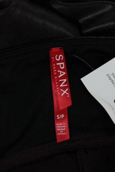 Spanx Women Ankle Leggings Brown Nylon Size S