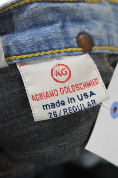 AG Women Bootcut Jeans Blue 100% Cotton Mid Rise 30in Inseam Size 26