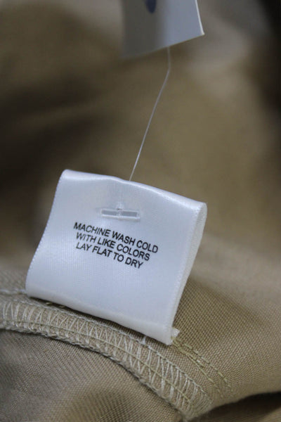 A Shirt Thing Womens Chino Pants Beige Cotton Button Closure Size 0P