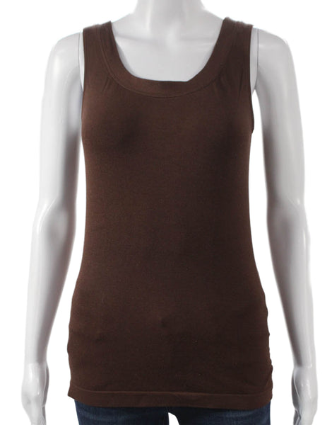 Wolford Women Basic Brown Scoop Neck Tank Size S