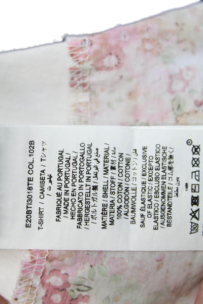 Bonpoint Girls Cotton Floral Smocked Detail Top White Size 10