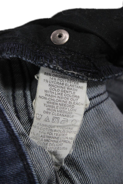prAna Womens Skinny Jeans Blue Low Rise Button Cotton Blend Size 2