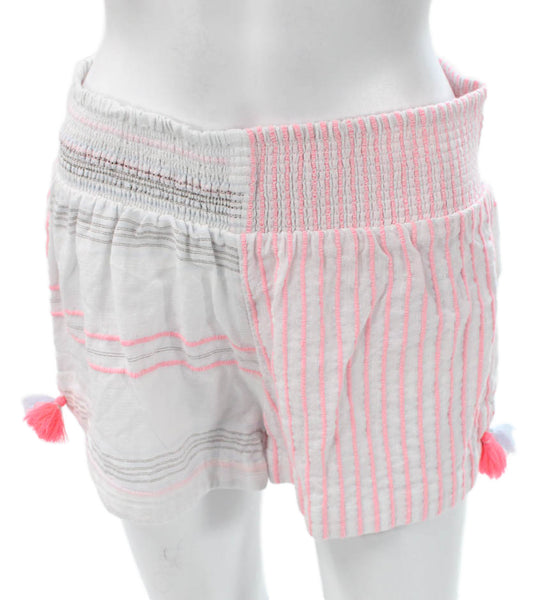 Vineyard Vines Women Striped Cotton Casual Shorts White Size S