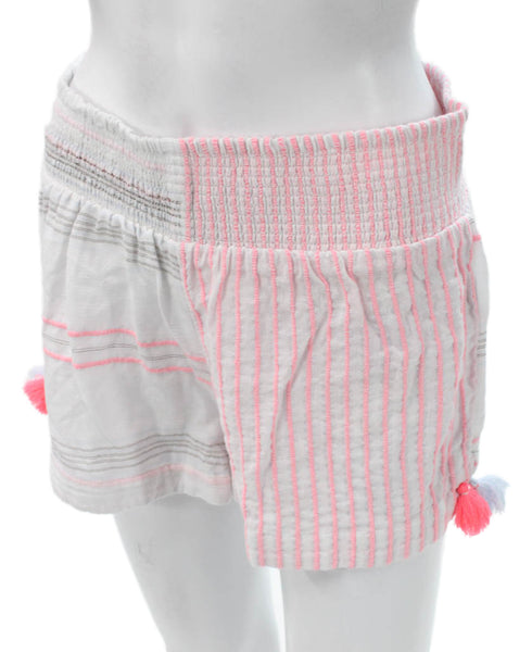 Vineyard Vines Women Striped Cotton Casual Shorts White Size S