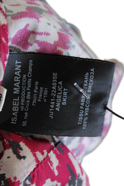 Isabel Marant Etoile Women Wrap Skirt Multicolor Mini Viscose Zip Size S