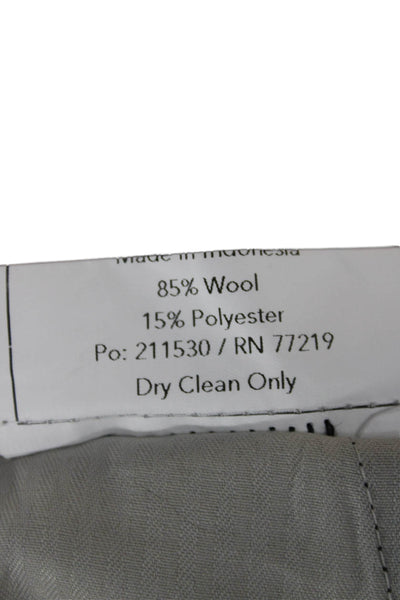 Pronto Uomo Mens Black Wool Dress Pants Size 38
