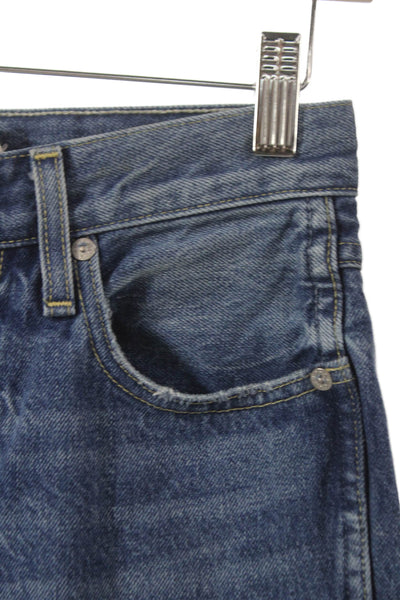 Amo Womens Straight Jeans Blue Cotton Size 23
