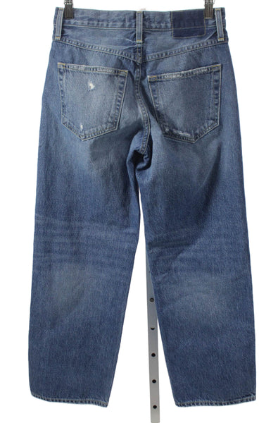 Amo Womens Straight Jeans Blue Cotton Size 23