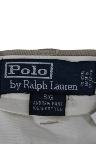 Polo Ralph Lauren Mens Chino Pants Beige Cotton Size 50