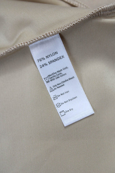 Spanx Women Shaping Top Scoop Neck Sleeveless Beige Nylon Size M