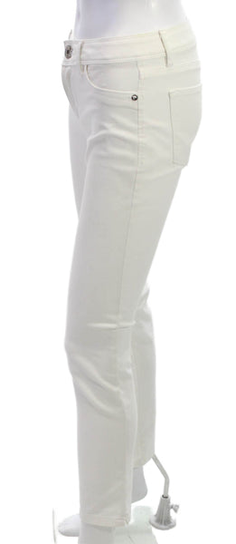DL 1961 Womens Skinny Jeans White Cotton Blend Size 26