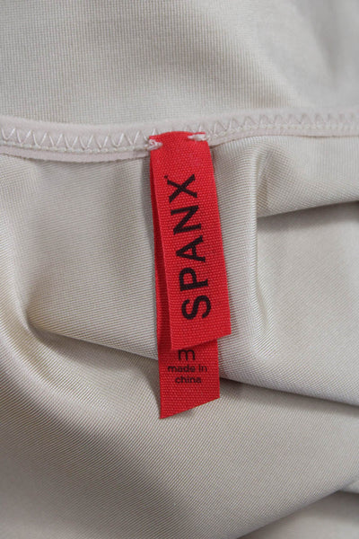 Spanx Women Shaping Top Scoop Neck Sleeveless Beige Nylon Size M