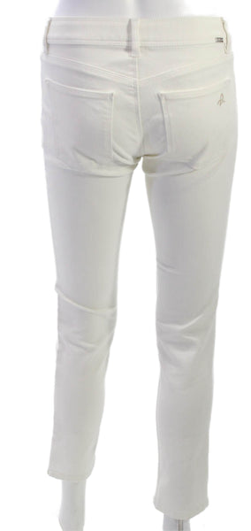 DL 1961 Womens Skinny Jeans White Cotton Blend Size 26