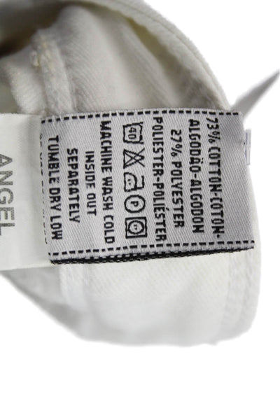 DL 1961 Womens Skinny Jeans White Cotton Blend Size 26