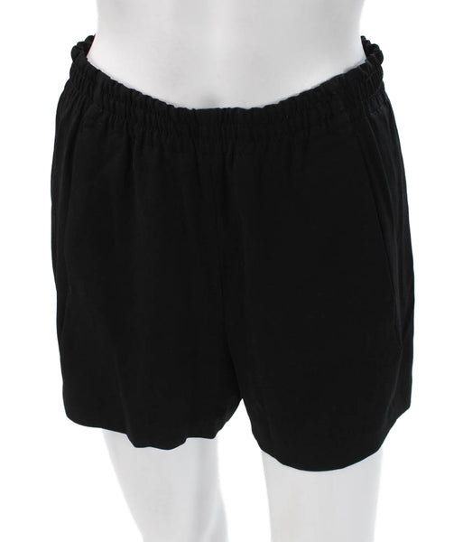 Babaton Womens Casual Shorts Black Polyester Blend Size S