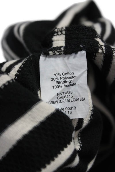Madewell Womens Fit & Flare Striped Black Sleeveless Dress Size XS
