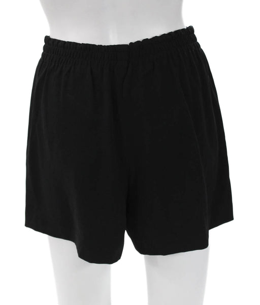 Babaton Womens Casual Shorts Black Polyester Blend Size S