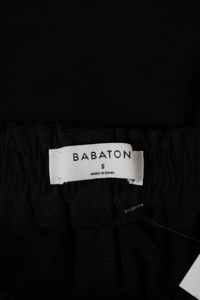 Babaton Womens Casual Shorts Black Polyester Blend Size S