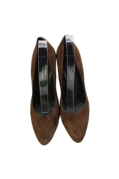Donald J Pliner Womens Suede Classic Heels Brown Size 8