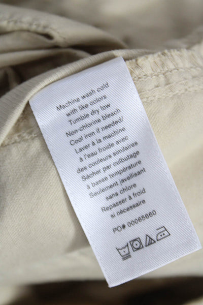 Rag & Bone Women Cargo Pants Beige Cotton Zip Inseam 27 Size 6