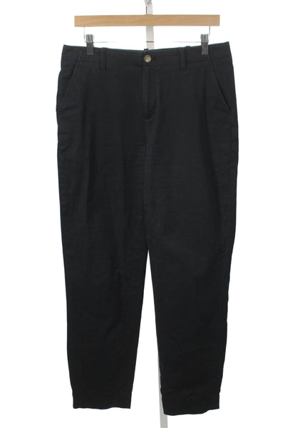 Brooks Brothers Womens Chino Pants Black Cotton Size 8