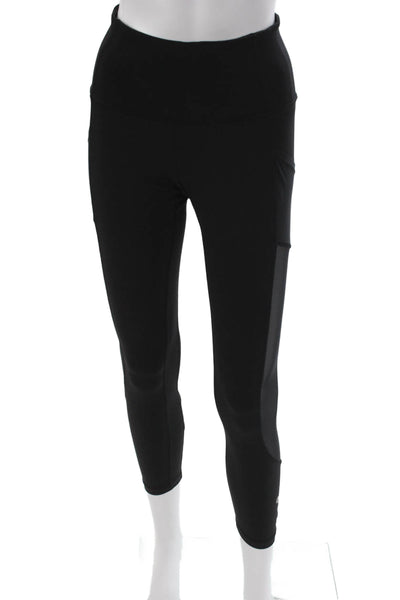 Lululemon Womens Black Capri Leggings Nylon Pull On Size 6