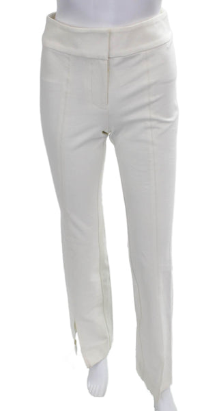 Derek Lam 10 Crosby Womens Dress Pants White Cotton Zip Size 0
