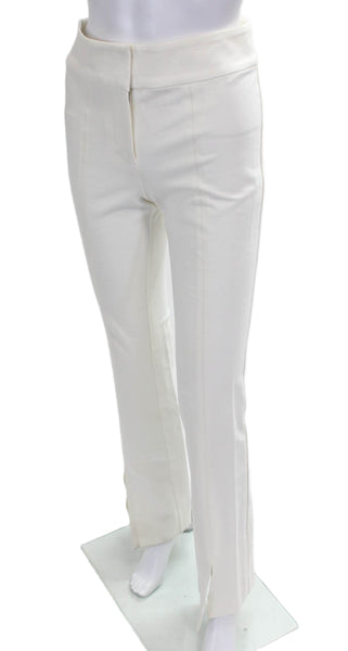 Derek Lam 10 Crosby Womens Dress Pants White Cotton Zip Size 0