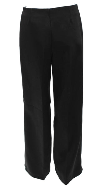 Zara Womens Dress Pants Black Polyester Blend Zip Size XS