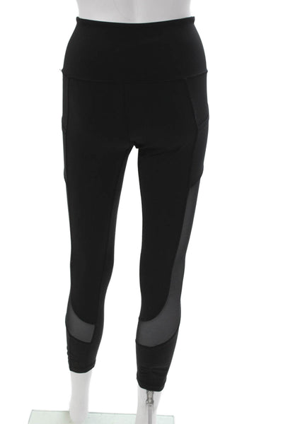 Lululemon Womens Black Capri Leggings Nylon Pull On Size 6