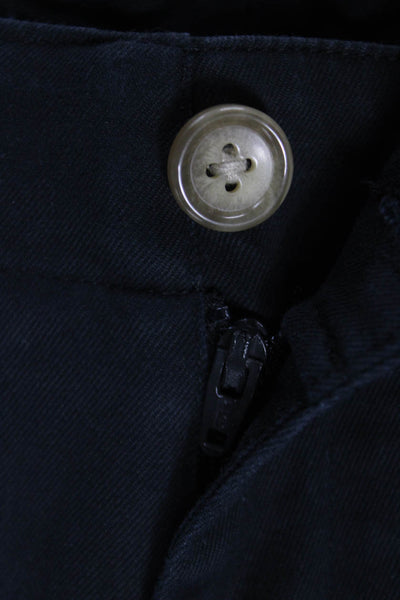 Brooks Brothers Womens Chino Pants Black Cotton Size 8