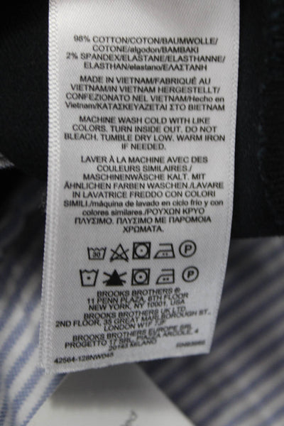 Brooks Brothers Womens Chino Pants Black Cotton Size 8