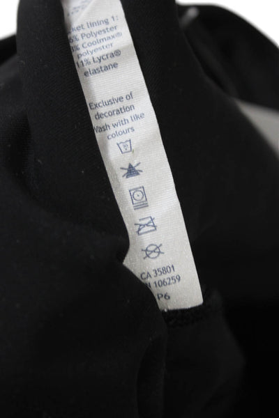 Lululemon Womens Black Capri Leggings Nylon Pull On Size 6