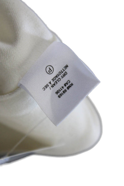 Derek Lam 10 Crosby Womens Dress Pants White Cotton Zip Size 0