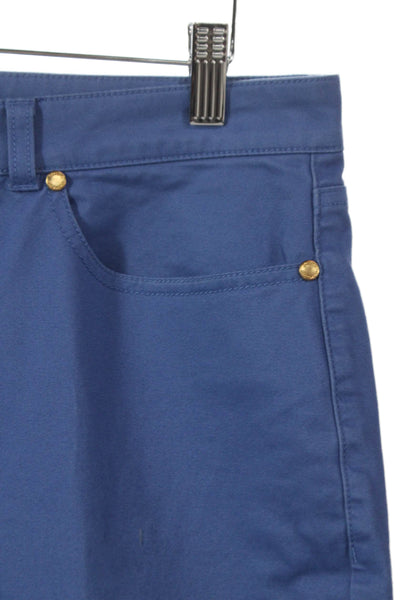 Brooks Brothers Women Chino Pants Blue Cotton Button Size 10