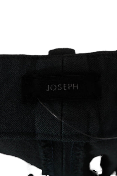 Joseph Women Dress Pants Blue Zip Viscose Cotton Stretch Size 42