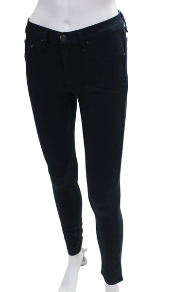 Rag & Bone Jean Womens Blue Skinny Jeans Cotton Button Size 26