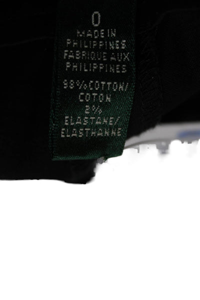 Lauren Ralph Lauren Womens Black Dress Pants Cotton Size 0