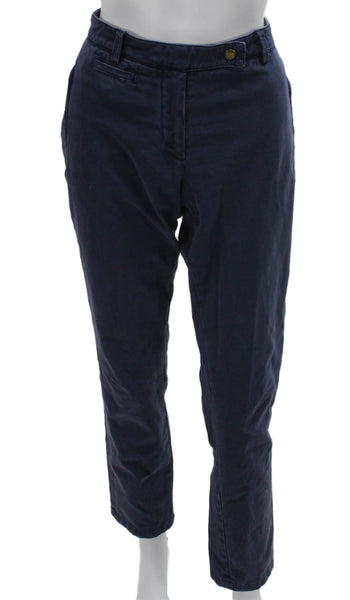 Allegri Mens Chino Pants Blue Cotton Button Closure Size 8