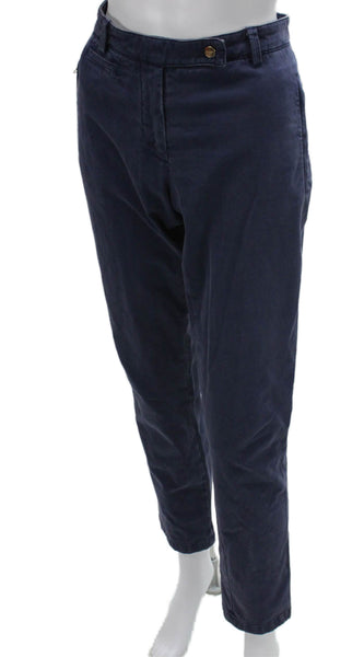 Allegri Mens Chino Pants Blue Cotton Button Closure Size 8